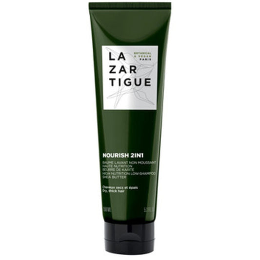Lazartigue Nourish 2in1 High Nutrition Low-Shampoo – maitinamasis šampūnas šiurkštiems ir sausiems plaukams (150ml) Moterims