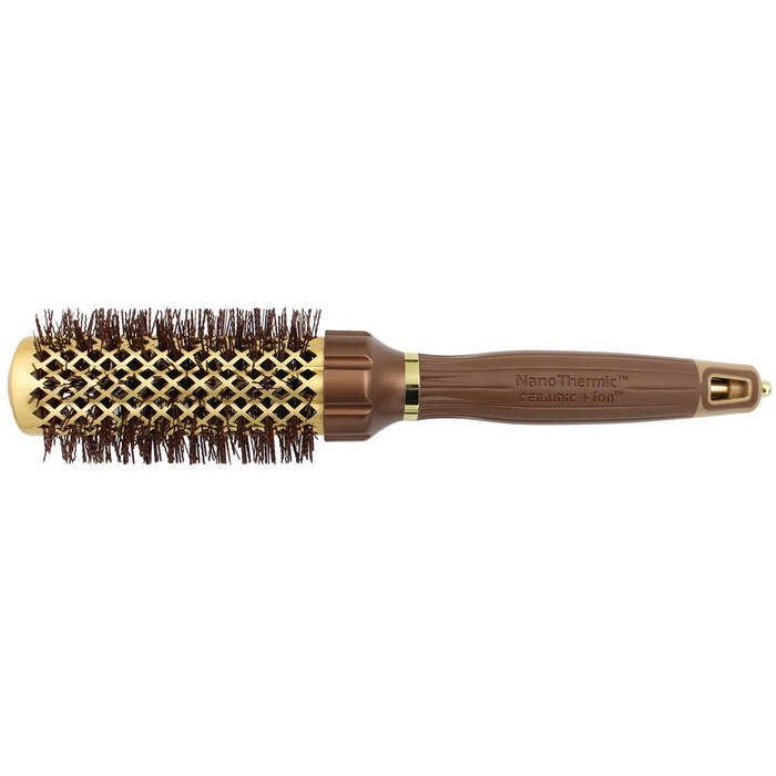 Olivia Garden NanoThermic Ceramic+Ion PowerGrip NT-G34 - apvalus šepetys