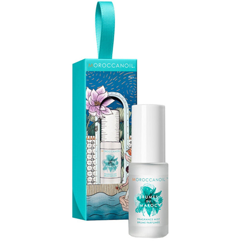 Moroccanoil Brumes du Maroc kvapioji dulksna – kvapnus plaukų ir kūno dulksna dovanų dėžutėje.