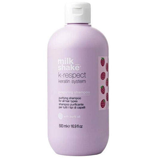 „Milk Shake K-Respect“ paruošiamasis šampūnas – valomasis šampūnas