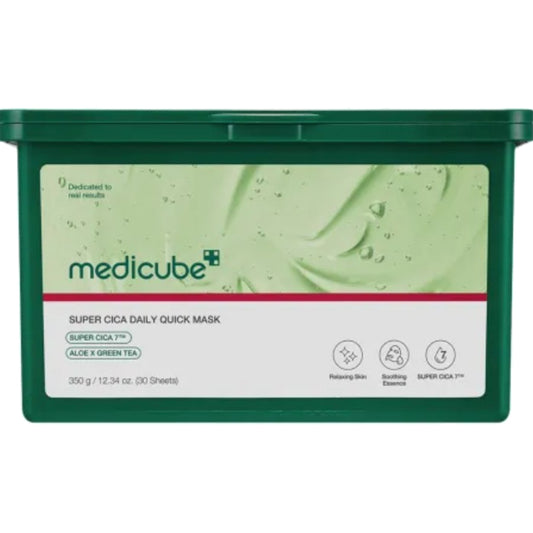 Medicube Super Cica Daily Quick Mask - Raminanti veido kaukė 30 vnt