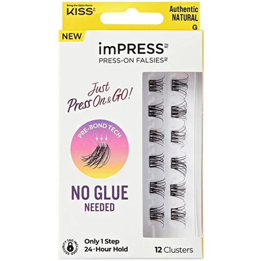 Kiss My Face IMPRESS 02 Authentic Natural – kuokštuotos blakstienos