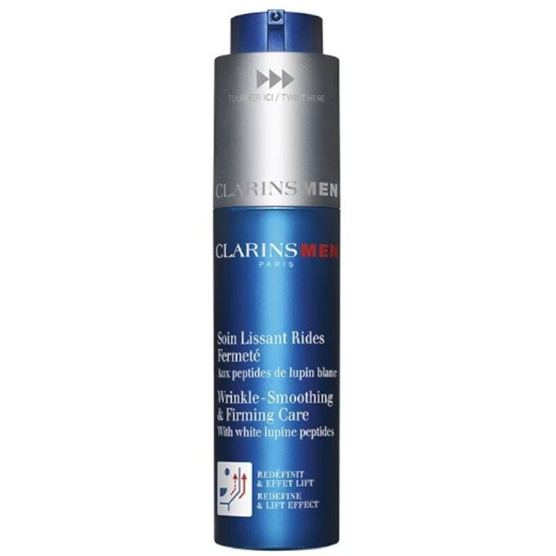Clarins vyrų raukšlių išlyginimas ir amp; Firming Care – glotninamasis kremas nuo raukšlių vyrams 50ml 