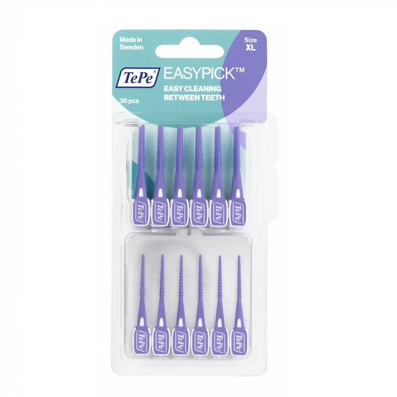 TePe EasyPicks XL Purple (36 vnt.) - Dantų krapštukai