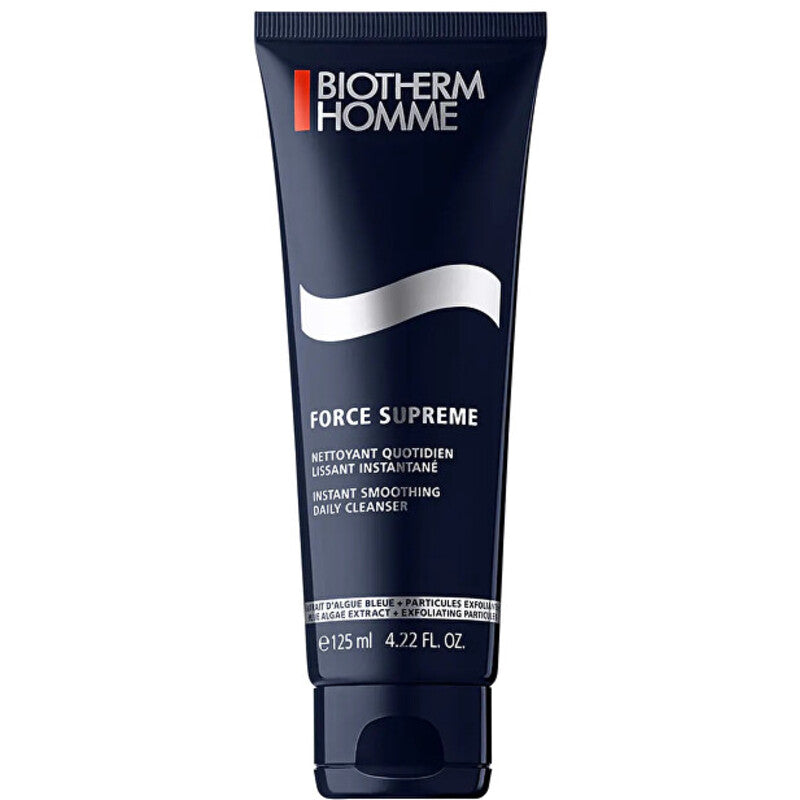 BIOTHERM „Force Supreme Instant Smoothing Daily Cleanser“ – valomasis veido kremas su senėjimą stabdančiu poveikiu.