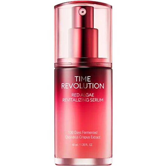 Missha Time Revolution Red Algae Revitalizing Serum - Drėkinamasis odos serumas su raudonųjų dumblių ekstraktu 40ml 