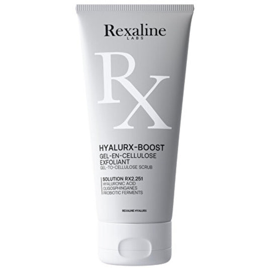 Rexaline Hyalurx-Boost Gel to Cellulose Scrub – gelinis šveitimas su celiulioze