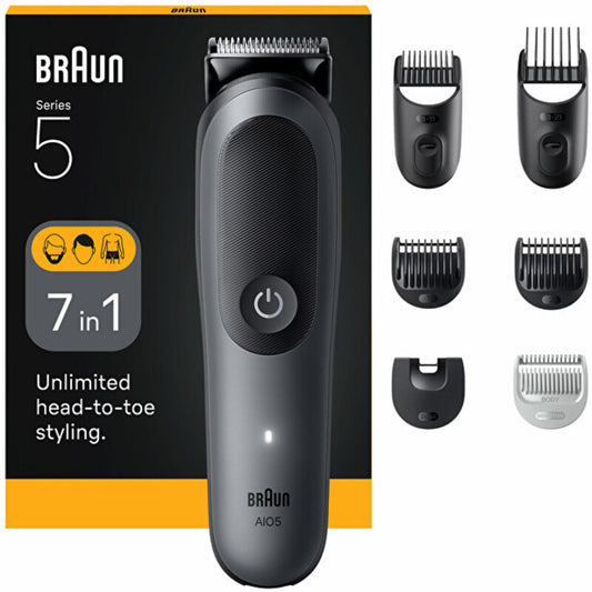 Braun Series 5 AIO5520 Grey – daugiafunkcinė 7 viename žoliapjovė