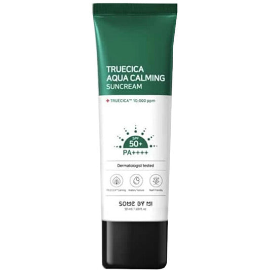 Some By Mi Truecica Aqua Calming Suncream SPF 50+ – švelnus kremas nuo saulės