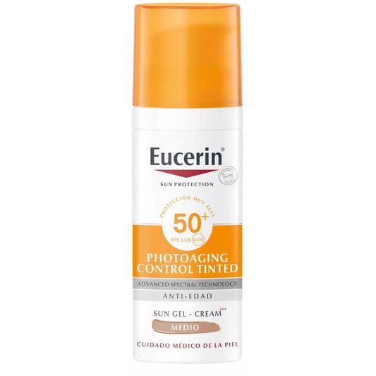 „Eucerin Sun Photoaging Control CC“ kremas nuo saulės SPF 50+