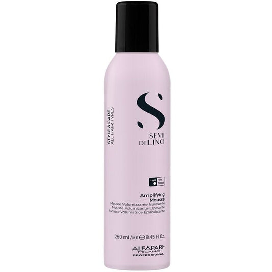 Alfaparf Milano Semi Di Lino Style&Care Amplifying Mousse - Apimties suteikiančios putos ploniems ir nusilpusiems plaukams
