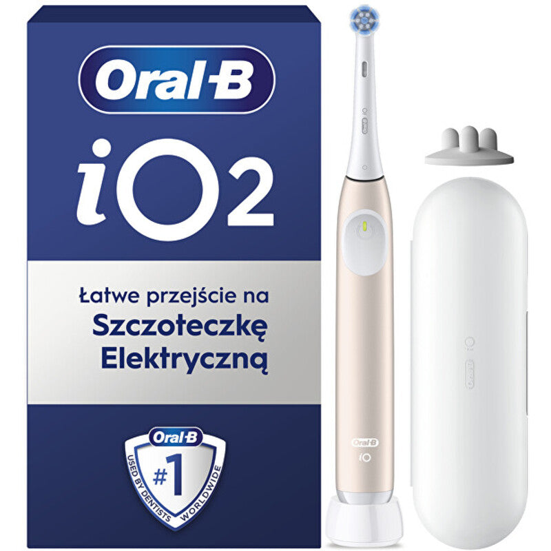 „Oral B iO2“ serijos rožinis elektrinis dantų šepetėlis