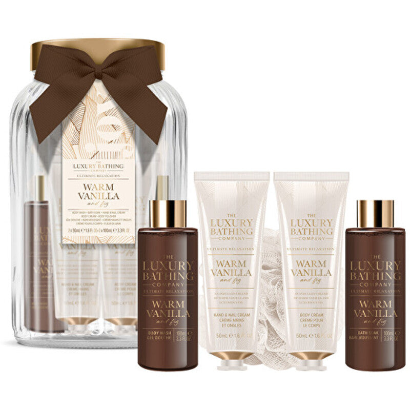 „Luxury Bathing Company“ dovanų rinkinys stikliniame indelyje (vanilės skonio)