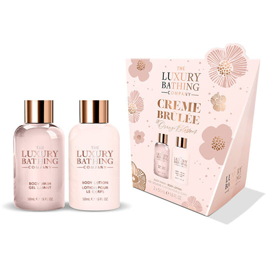 Luxury Bathing Company mini body care gift set (Creme Brulee, orange blossom and vanilla)