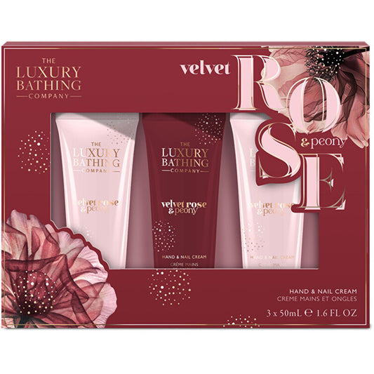 Luxury Bathing Company hand cream gift set (roses and peony)