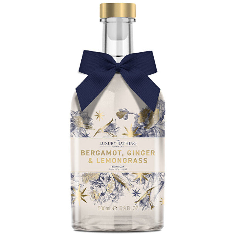 The Luxury Bathing Company's bathroom bubble in a bottle (bergamot, ginger and lemongrass)