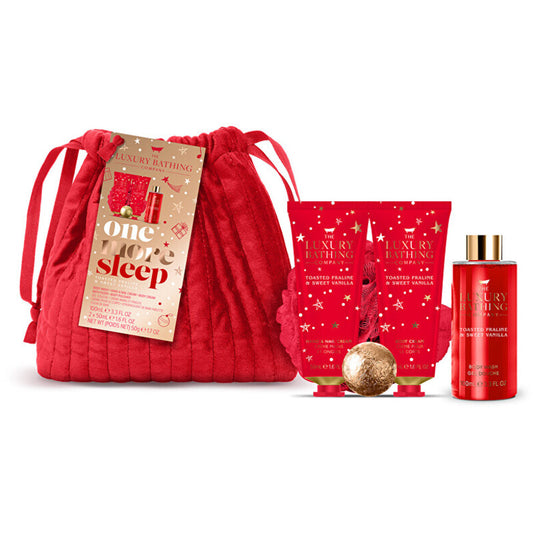 „Luxury Bathing Company“ vonios priežiūros dovanų rinkinys (pralinė ir vanilė)