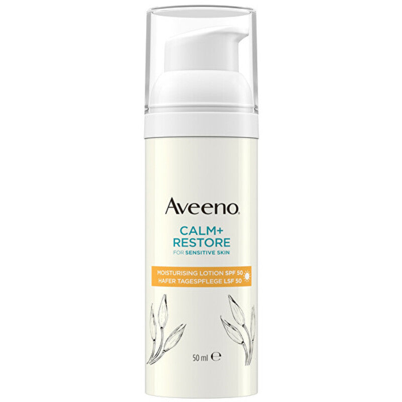 „Aveeno Calm+Restore™“ drėkinamasis losjonas su SPF 50 – drėkinamasis losjonas