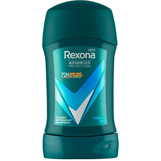„Rexona Men Advanced Protection Cobalt Dry“ antiperspirantas – kietos konsistencijos antiperspirantas