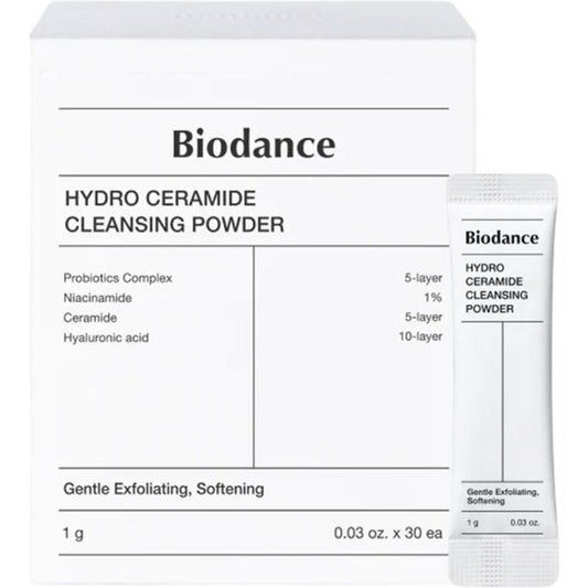 „Biodance Hydro Ceramide“ valomoji pudra (30 vnt.) – valomoji pudra