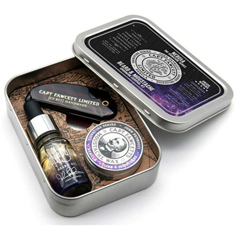 Captain Fawcett Nebula Grooming Survival Kit - Beard Care Dovanų Rinkinys