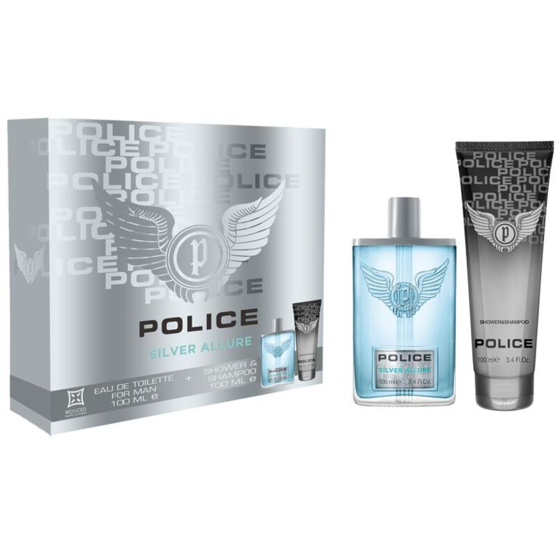Police Silver Allure Dárková sada EDT 100 ml a sprchový gel 100 ml