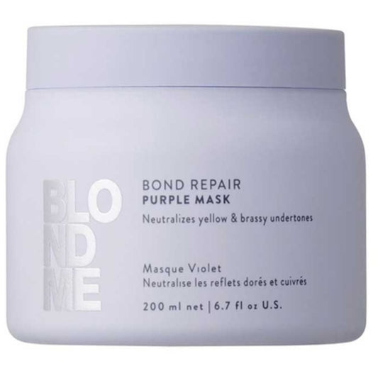 Schwarzkopf Professional „BlondMe Bond Repair Purple Mask“ – neutralizuojanti kaukė šviesiems plaukams
