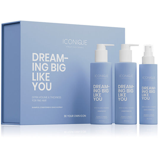 ICONIQUE Professional „Dreaming Big Like You“ rinkinys – dovanų rinkinys ploniems plaukams