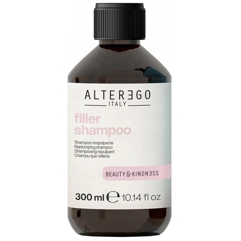 Alter Ego „Filler“ šampūnas – maitinamasis šampūnas su drėkinamuoju poveikiu.