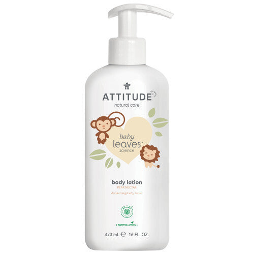 Attitude „Baby Leaves“ kūdikių kūno losjonas su kriaušių sulčių kvapu 473 ml – NAUJIENA