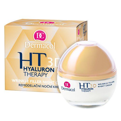 Dermacol Hyaluron Filler Therapy 3D naktinis kremas nuo raukšlių – naktinio kremo remodeliavimas