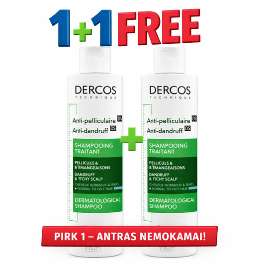 Vichy Dercos Anti-Pelliculaire Shampooing Traitant ( Normal to Oily Hair ) 200ml